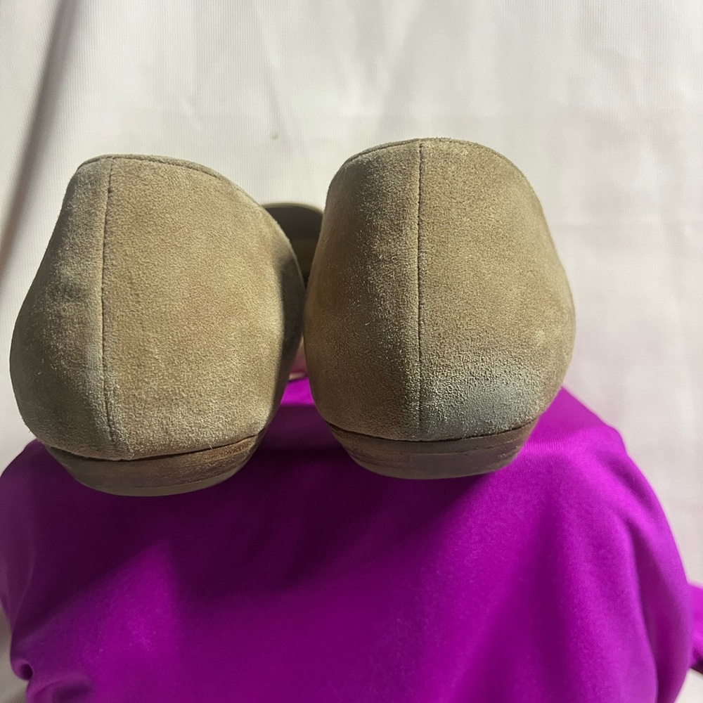 Eileen Fisher Beige Suede Flats - Picture 5 of 11